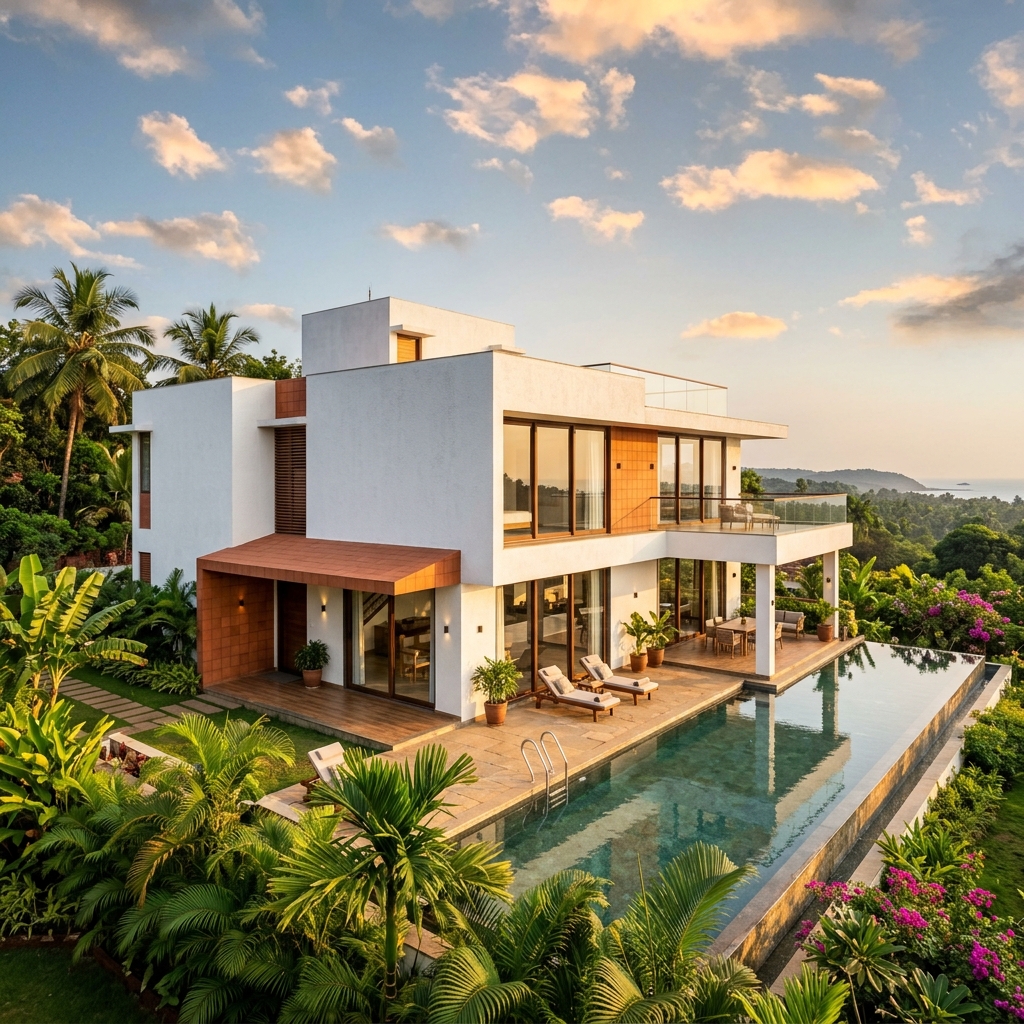 Beautiful Goa residence designed by Kreative Solution