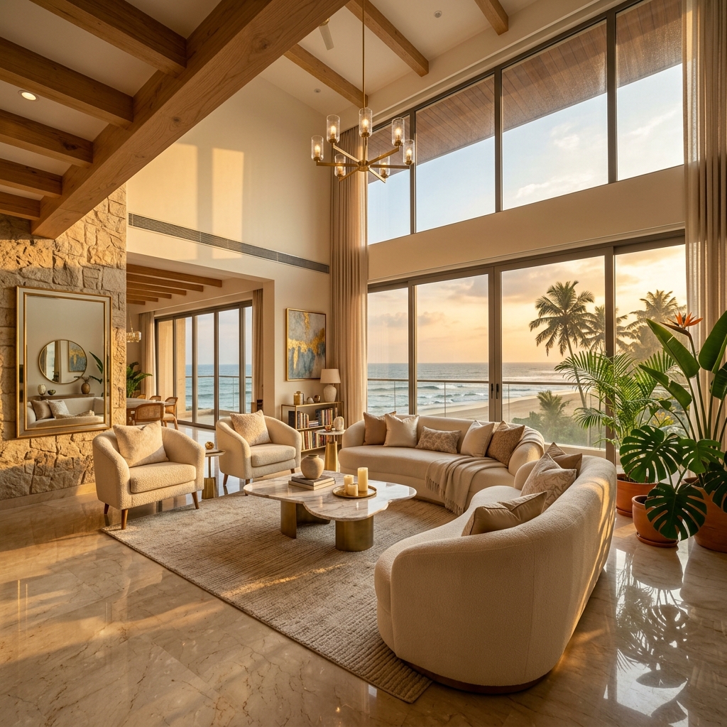 Luxury Goa Apartment Interior — Kreative Solution